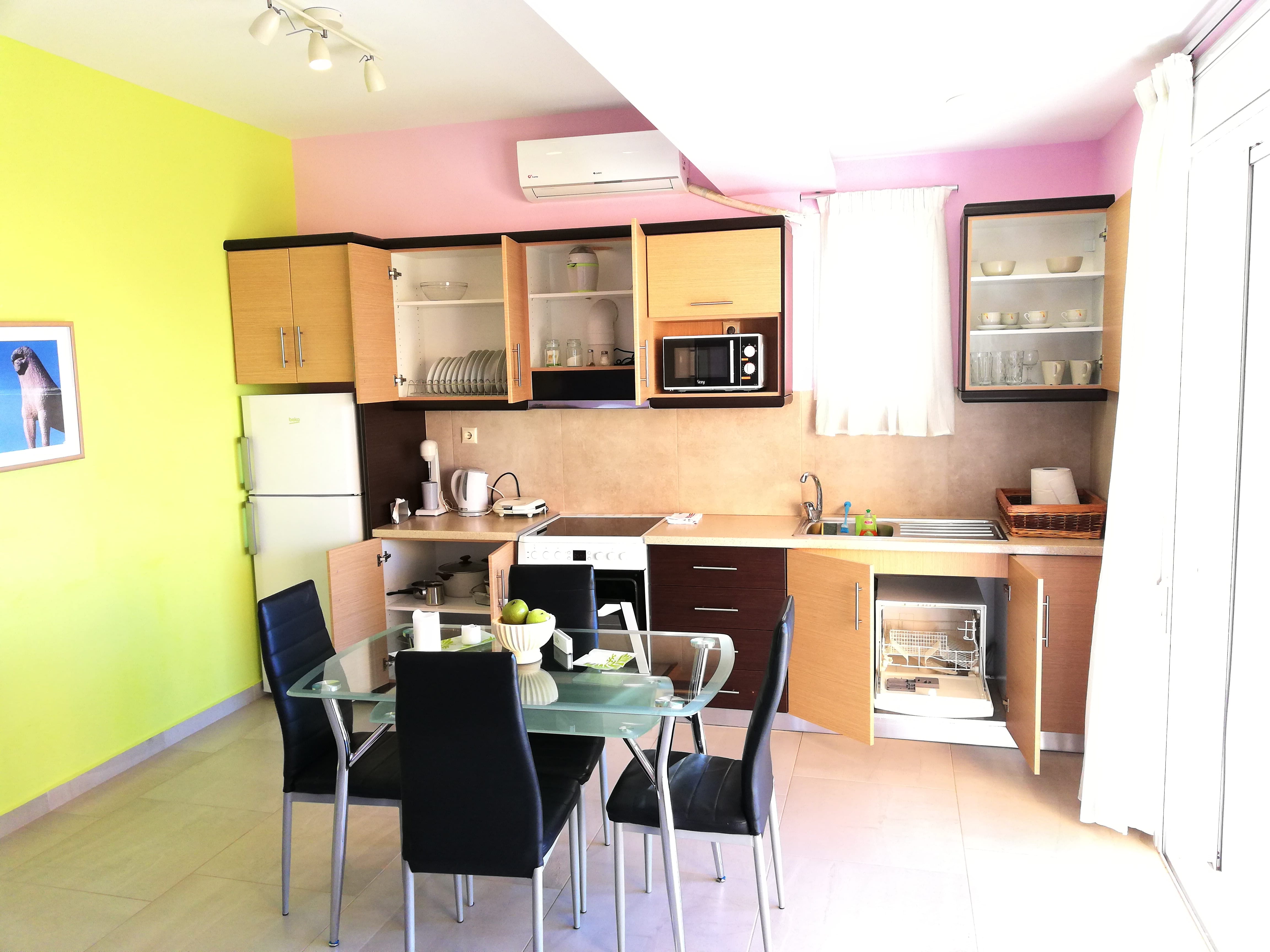 Air-conditioned kitchen , equipped with everything you need!